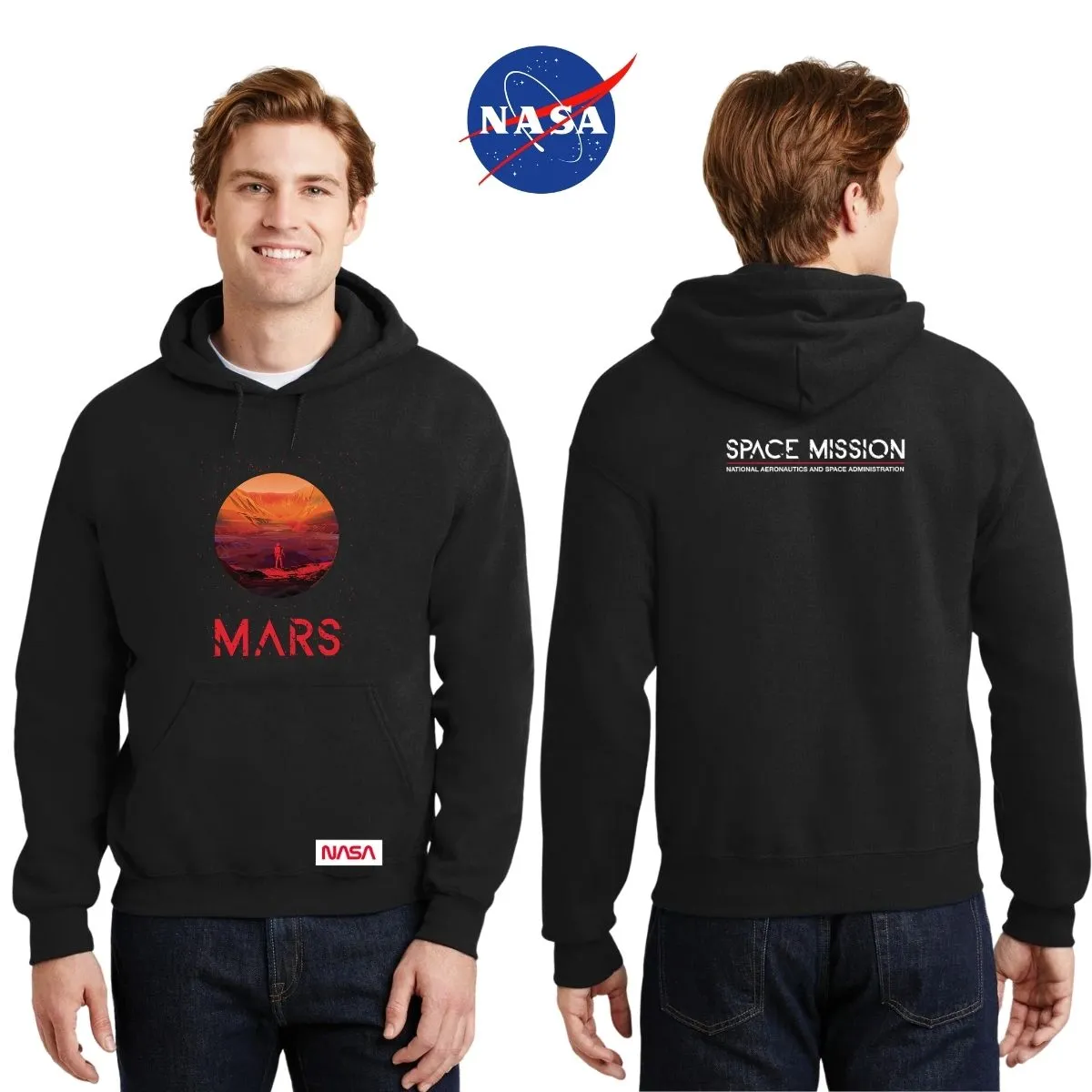 Sudadera para Hombre Hoodie Nasa Mars