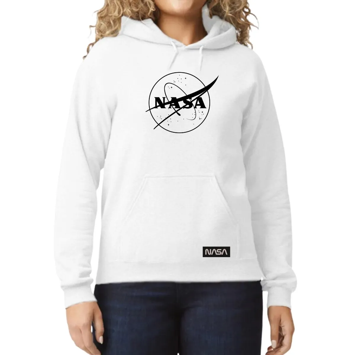 Sudadera para Mujer Hoodie Nasa Monocromático