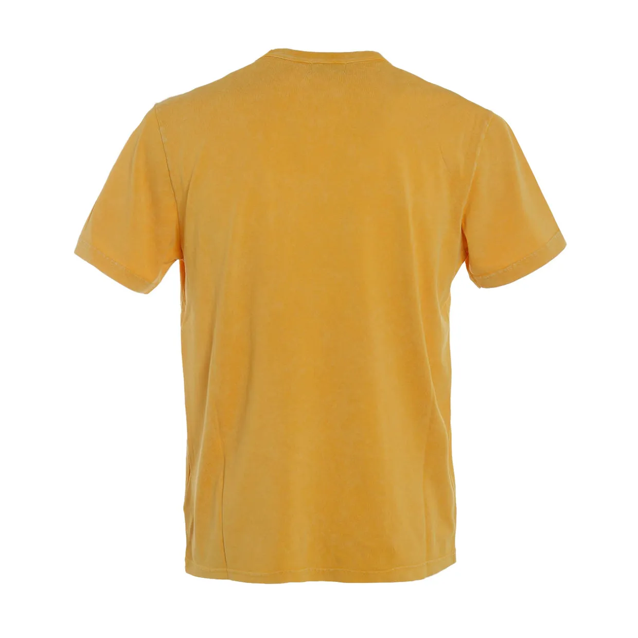 T-shirt Uomo Woolrich Macro Logo Giallo