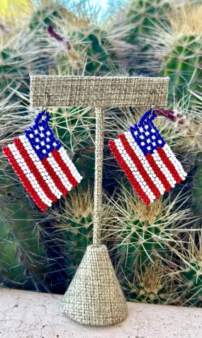 The Beaded Americana Earring