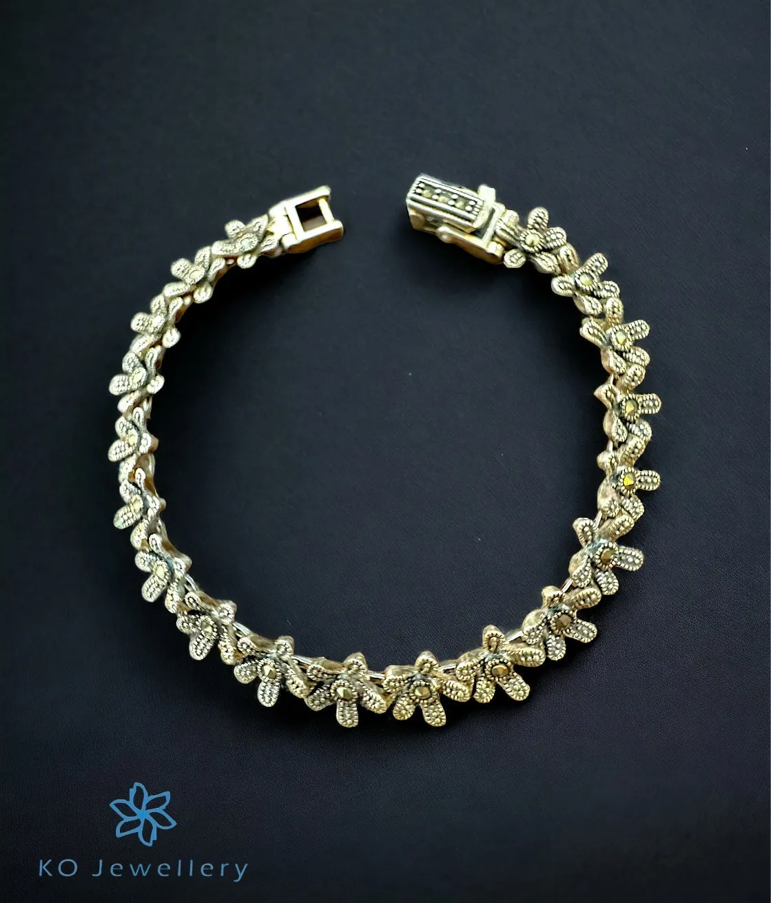 The Freda Sparkle Silver Marcasite Bracelet