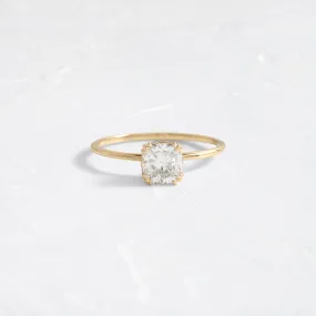 Threaded Ring, 1ct. Cushion Cut