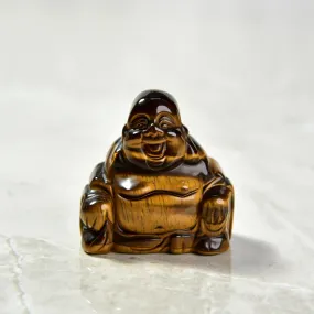 Tiger Eye Budha 2 Gemstone Carving