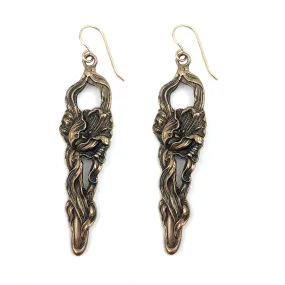 TULIP Teaspoon Earrings - GOLD