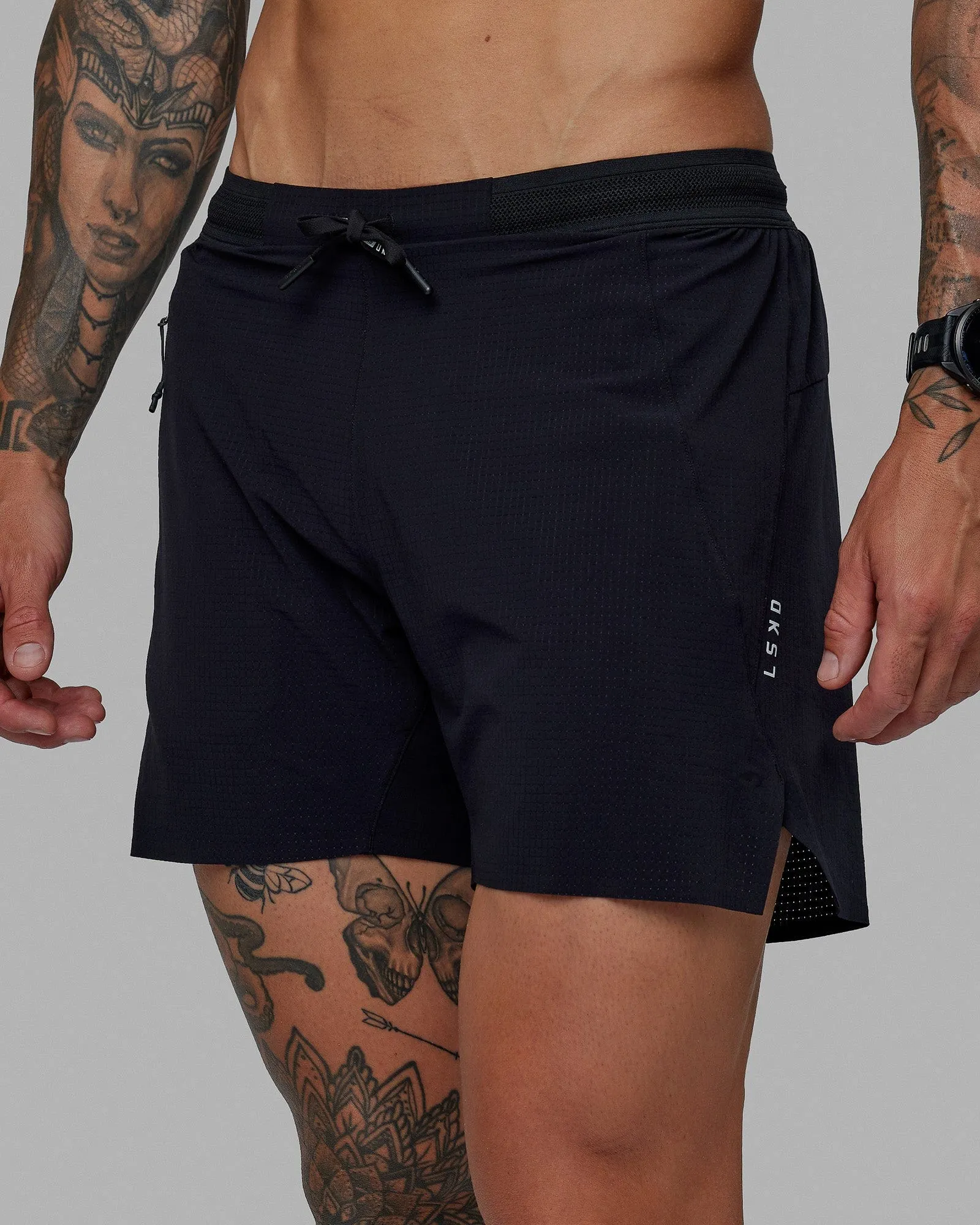 UltraAir 5" Lined Performance Shorts - Black-Reflective