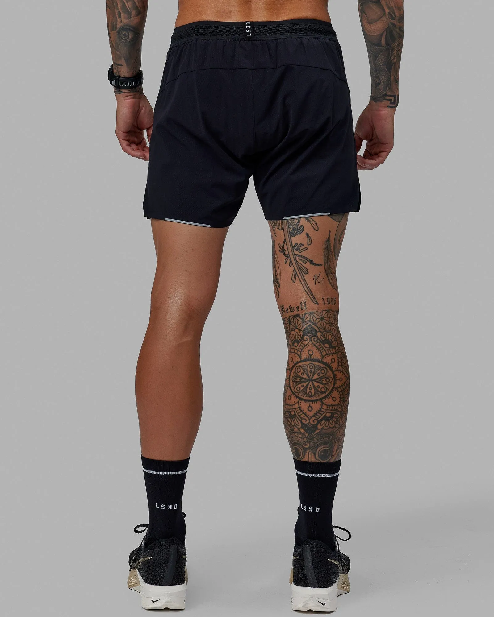 UltraAir 5" Lined Performance Shorts - Black-Reflective