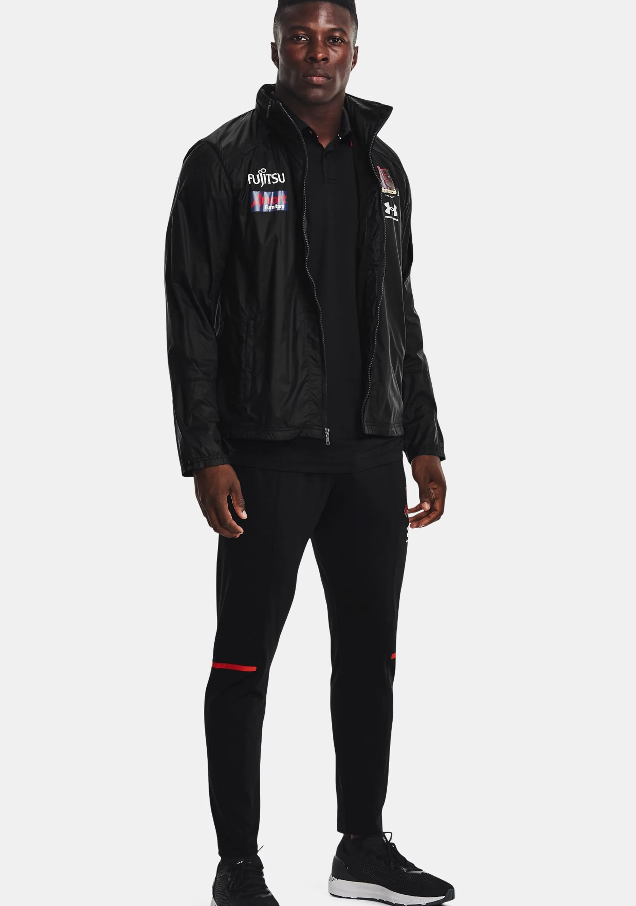 Under Armour Mens Essendon Training Shell Jacket <BR> 1374242001