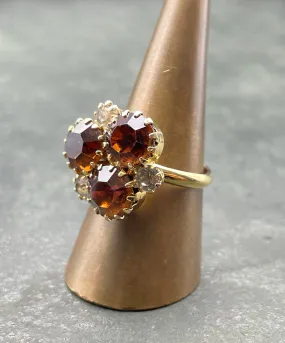 【USA輸入】ヴィンテージ アンバー  ビジュー リング/Vintage Amber Bijou Ring