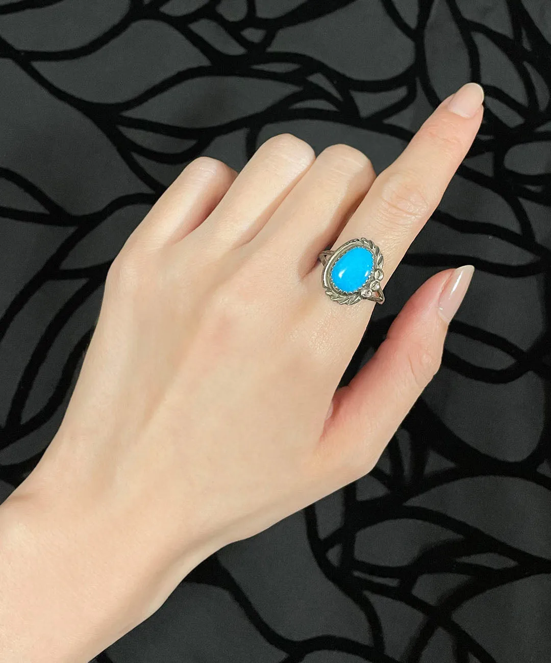 【USA輸入】ヴィンテージ ターコイズブルー リング/Vintage Turquoise Blue Ring