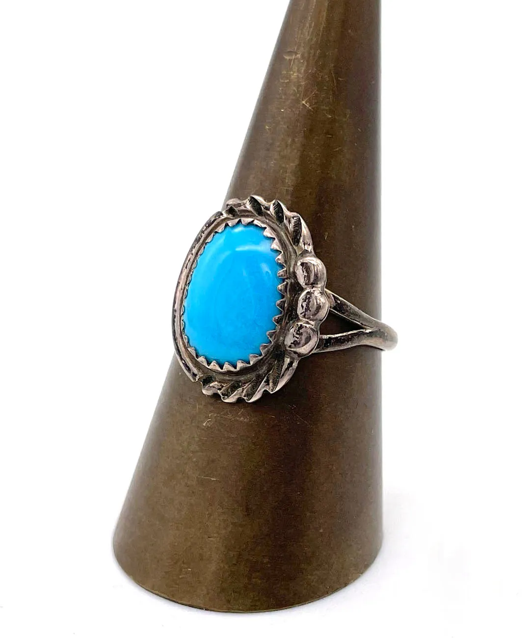 【USA輸入】ヴィンテージ ターコイズブルー リング/Vintage Turquoise Blue Ring