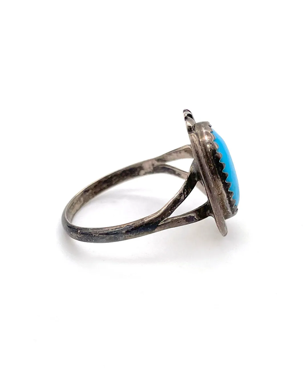 【USA輸入】ヴィンテージ ターコイズブルー リング/Vintage Turquoise Blue Ring