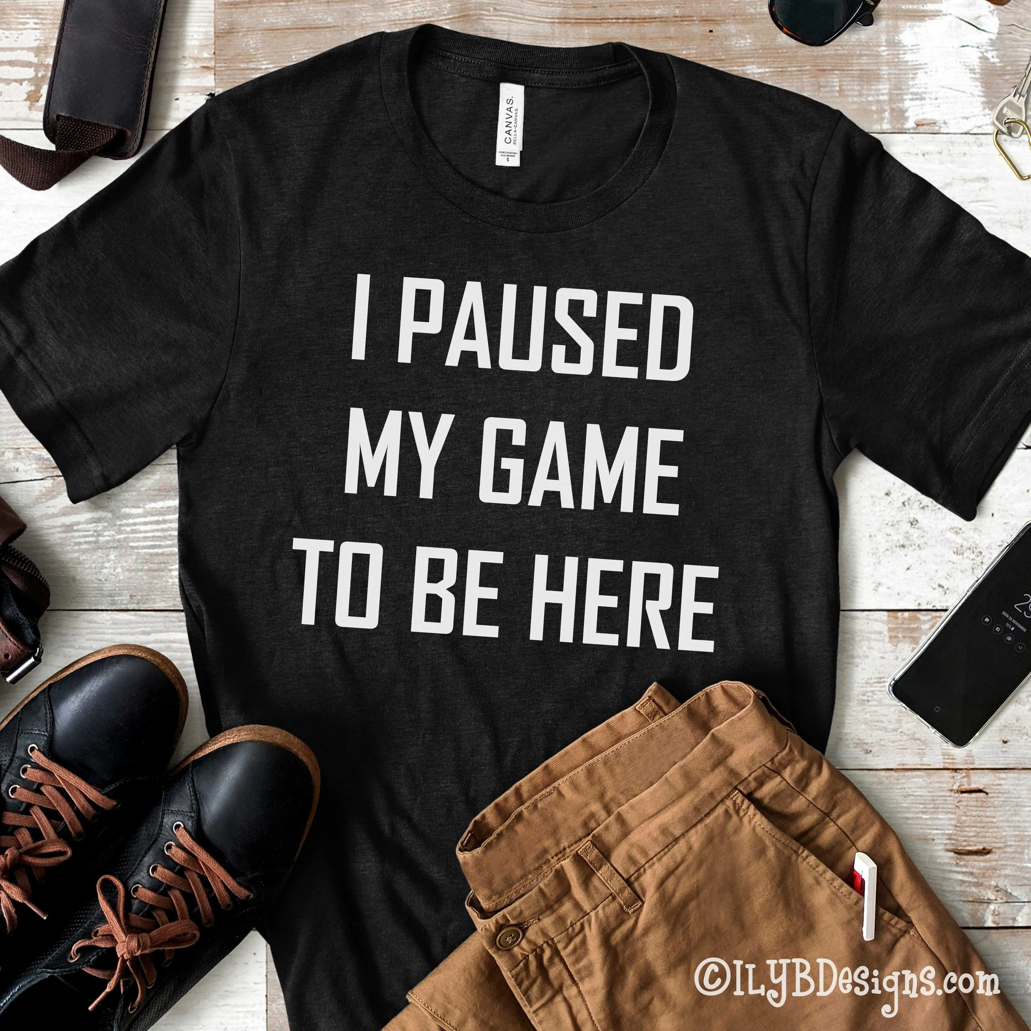 Video Game Shirt - I Paused My Game to Be Here Kids Shirt - Gamer Shirt - Gamer Tee