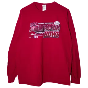 Vintage USA Printed Askansas Razorbacks 2014 Longsleeve Red (XL)