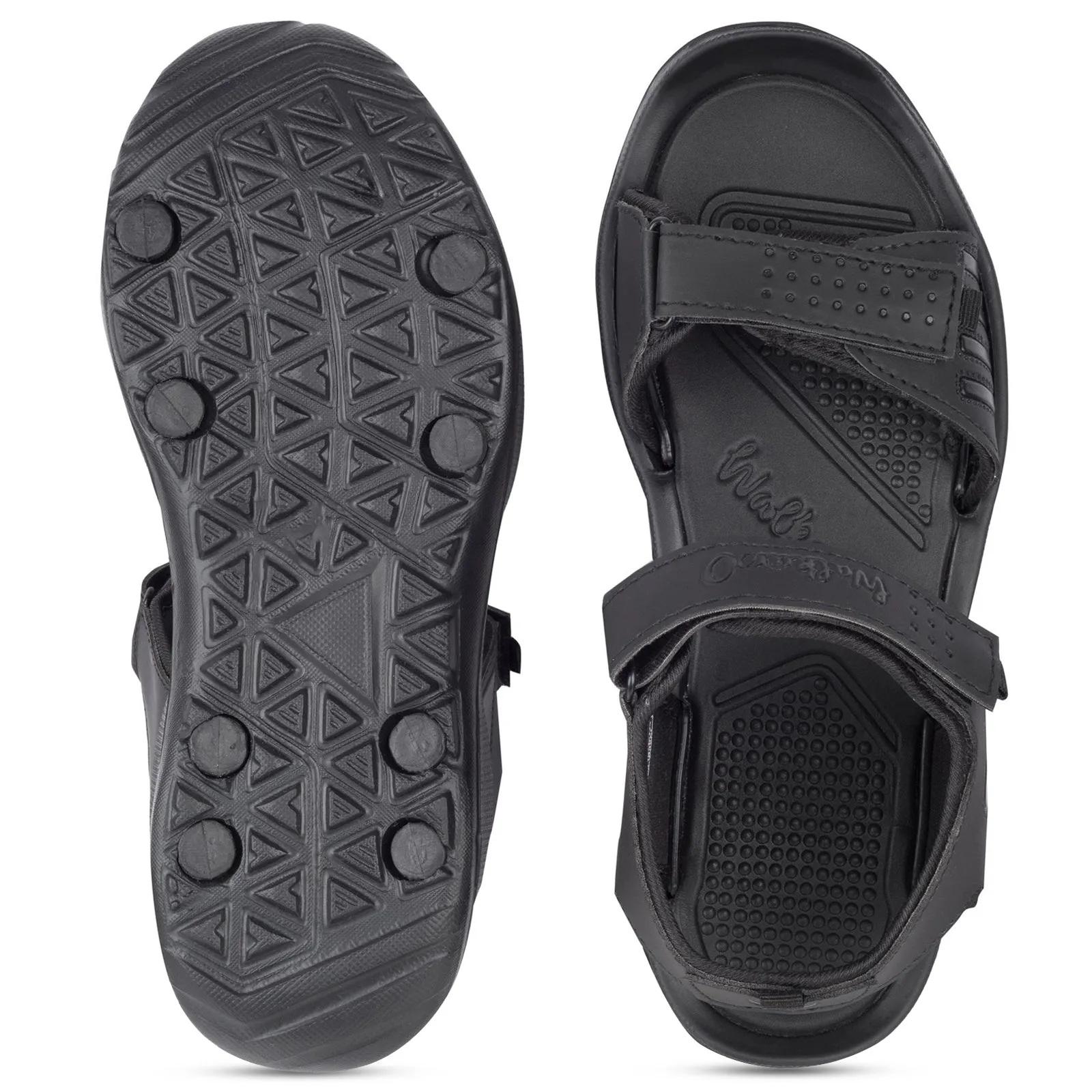 Walkaroo Boys Strappy Floater Sandals  -WC4301 Black