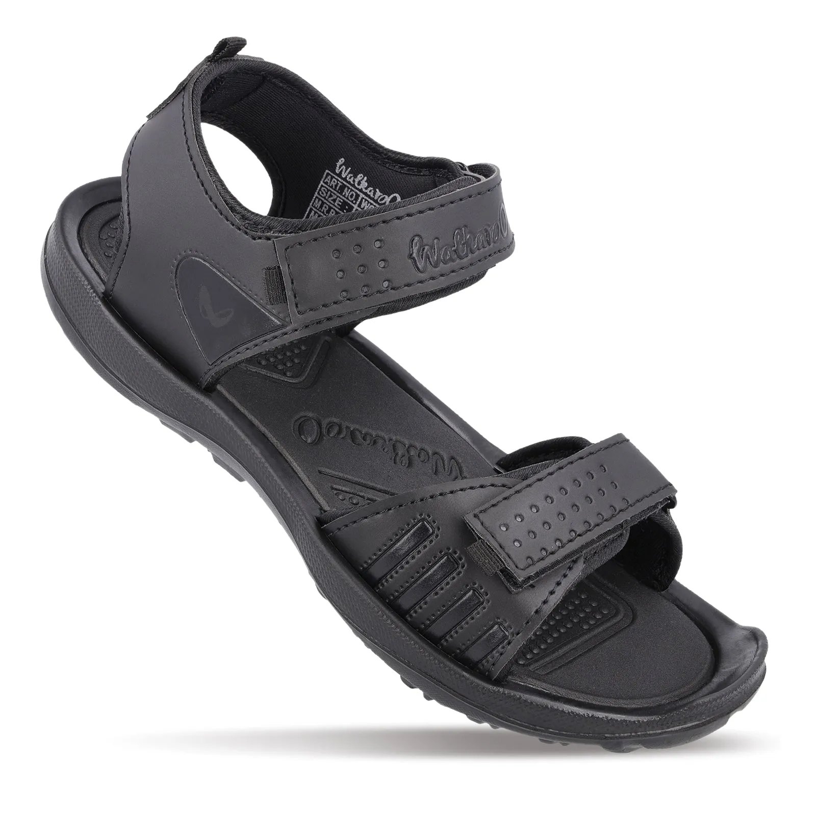 Walkaroo Boys Strappy Floater Sandals  -WC4301 Black