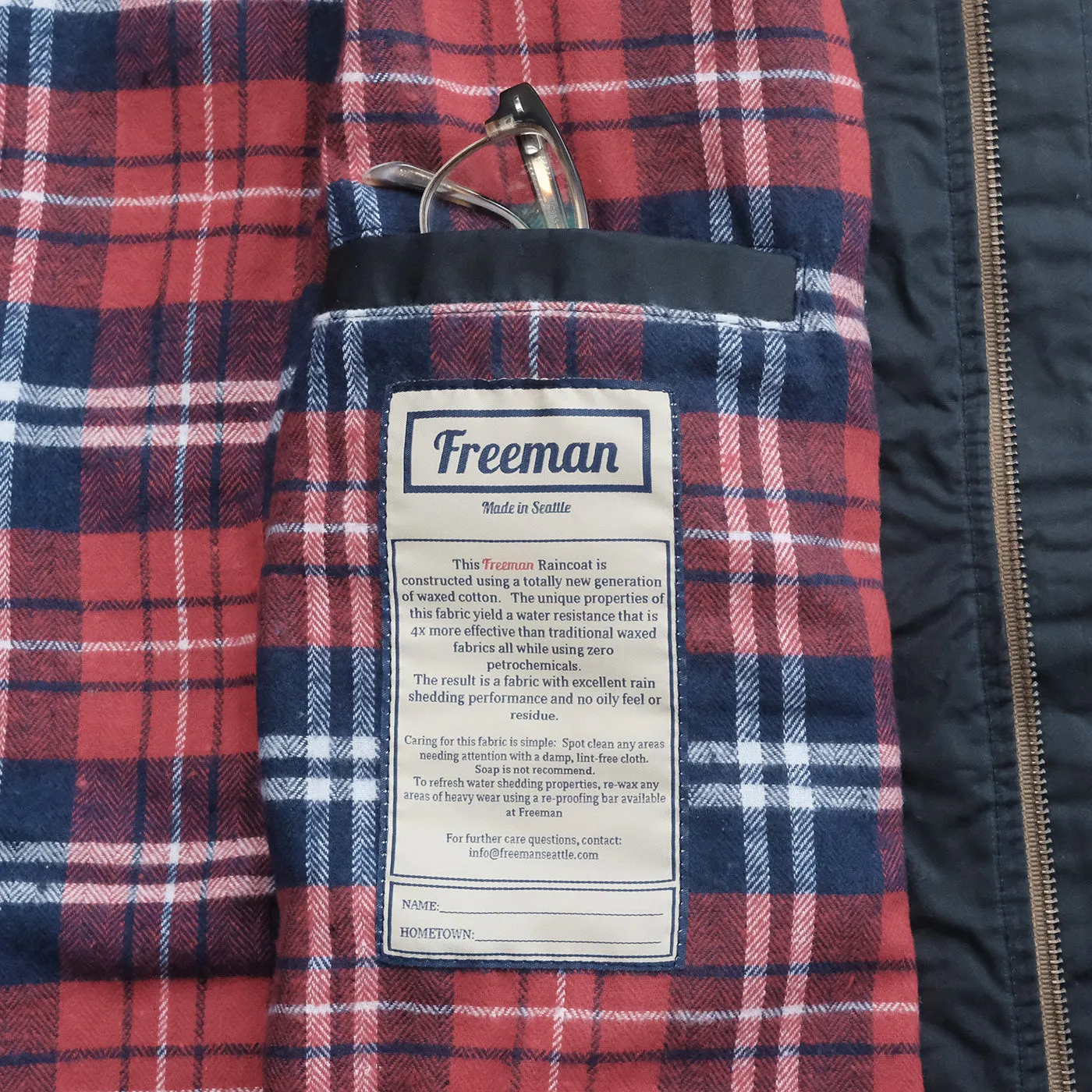 Waxed Freeman – Navy